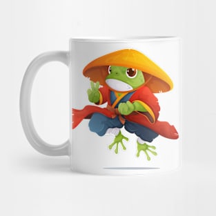 Toad Kung Fu Master in Kimono and Straw Hat Mug